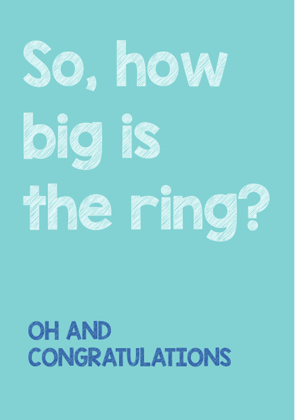 So How Big Is The Ring Birthday Card