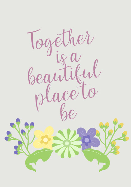Together Is A Beautiful Place To Be  Birthday Card