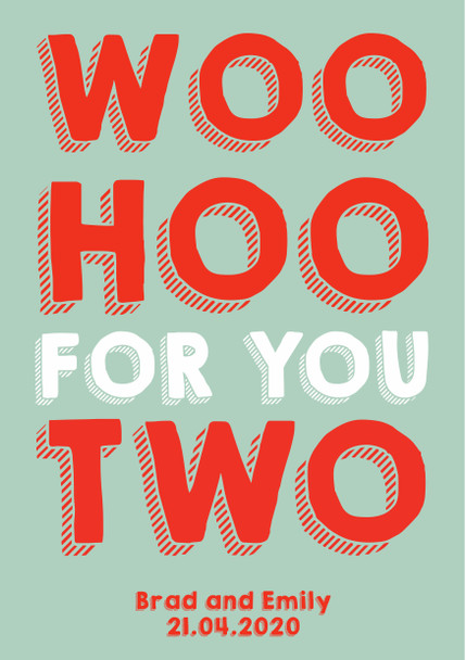 Woo Hoo For You Two Birthday Card