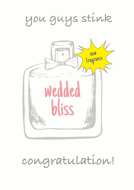 You Guys Stink Of Wedding Bliss Birthday Card