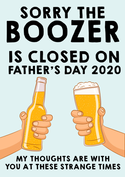 Funny Fathers Day Card 11 Sorry The Pub Is Closed This Funny Fathers Day