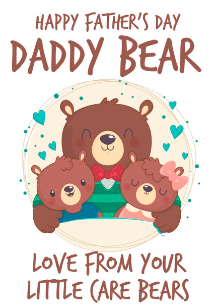Funny Fathers Day Card 90 Happy Funny Fathers Day Daddy Bear