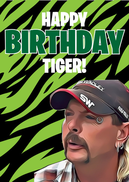 Happy Birthday Tiger Birthday Card