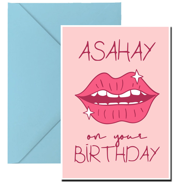 Ashay On Your Birthday 2 Gay Lgbt Birthday Card