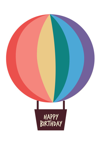 Gay Baloon Gay Lgbt Birthday Card