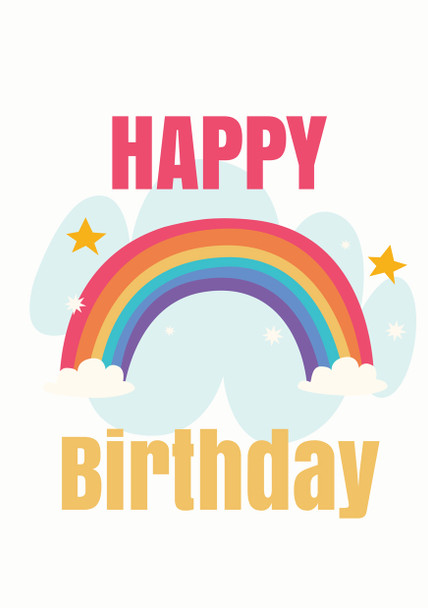 Happy Birthday Rainbow 2 Gay Lgbt Birthday Card