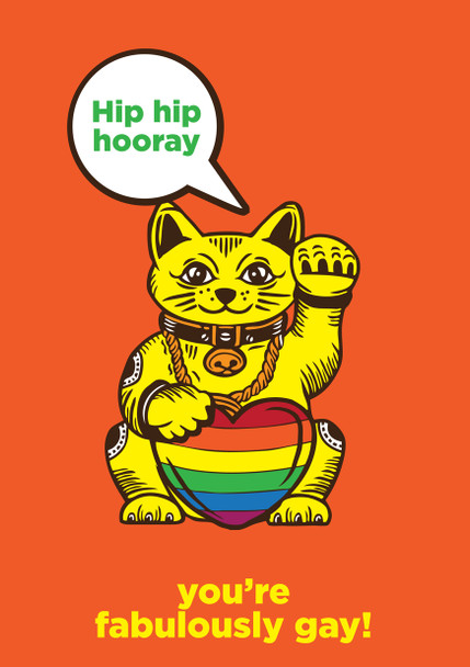 Hip Hip Hooray Youre Fabulously Gay Gay Lgbt Birthday Card