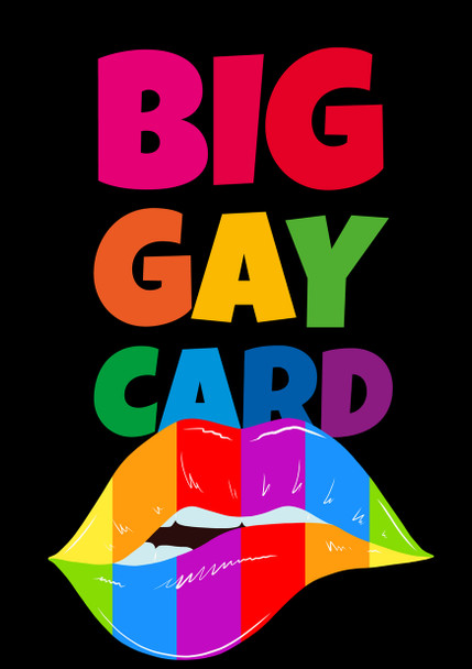 The Big Gay Card 2 Gay Lgbt Birthday Card