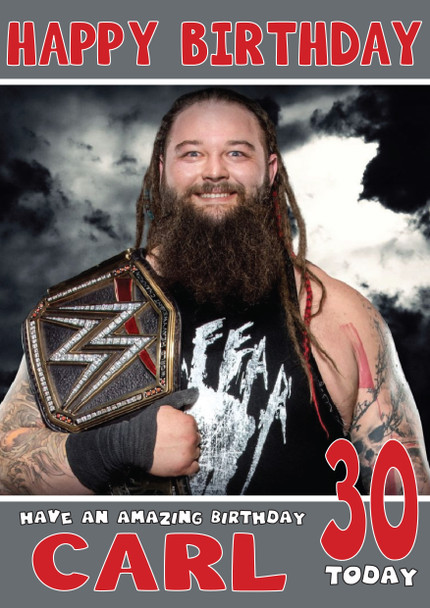 Bray Wyatt 1 Wwe Birthday Card