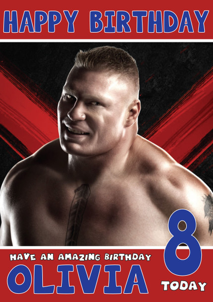 Brock Lesnar 2 Wwe Birthday Card