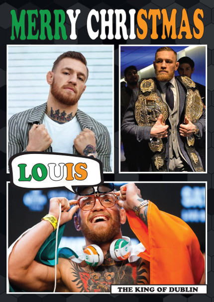 Conor Mcgregor New Design 1 Ke Christmas Birthday Card