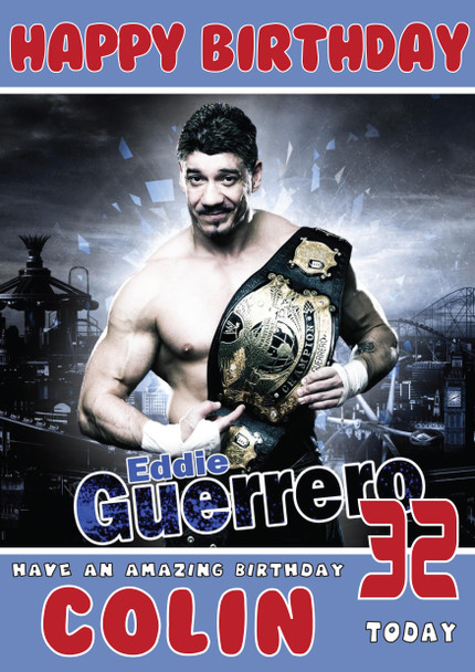 Eddie Guerrero Wwe Birthday Card