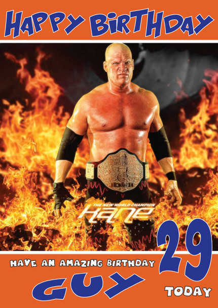 Kane 1 Wwe Birthday Card