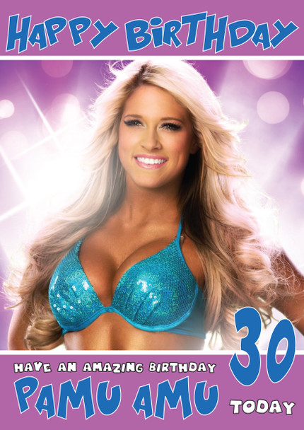 Kelly Kelly Wwe Birthday Card