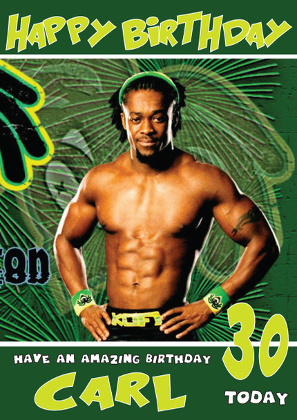 Kofi Kingston Wwe Birthday Card