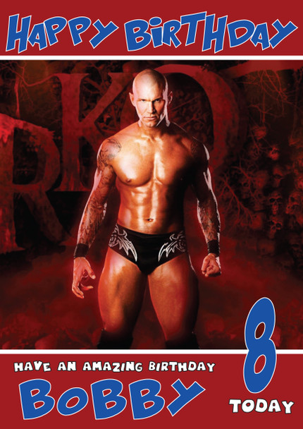 Randy Orton 2 Wwe Birthday Card