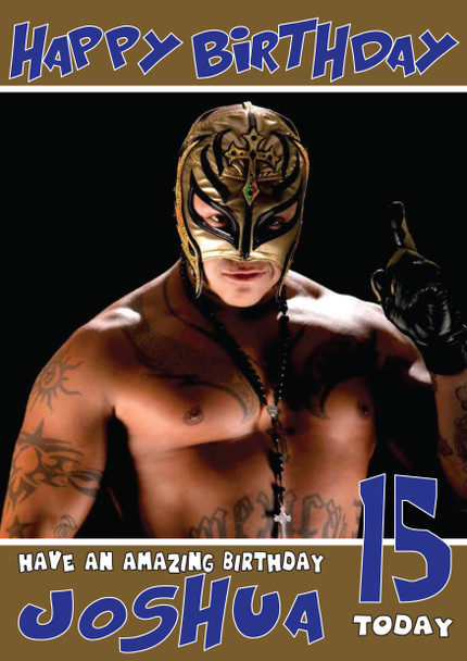 Rey Mysterio 1 Wwe Birthday Card