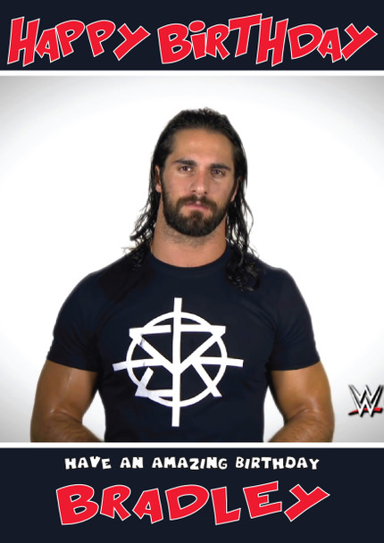 Seth Rollins 2 Wwe Birthday Card No Age