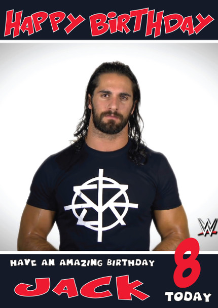 Seth Rollins 2 Wwe Birthday Card