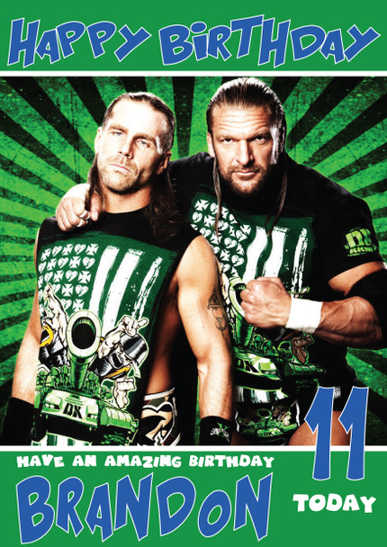 Shawn Michaels 2  Wwe Birthday Card