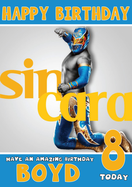 Sin Cara 2 Wwe Birthday Card