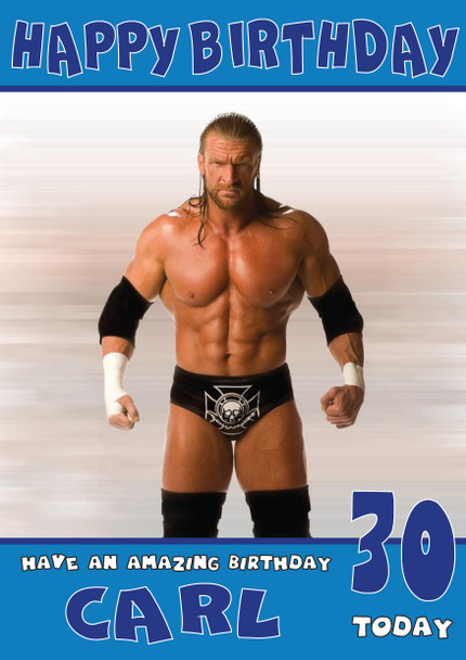Triple H 2 Wwe Birthday Card