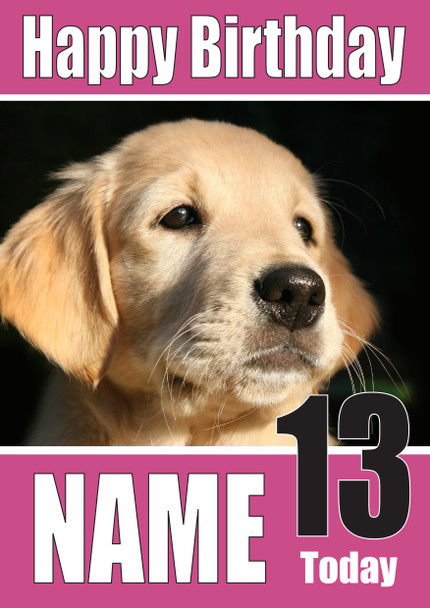 Funny Labradoor Pup 2 Birthday Card