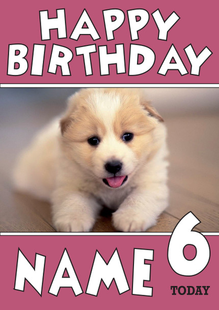 Funny Puppy Card Birthday Card