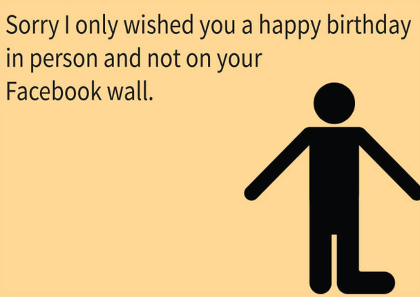 Facebook Wall Card Birthday Card