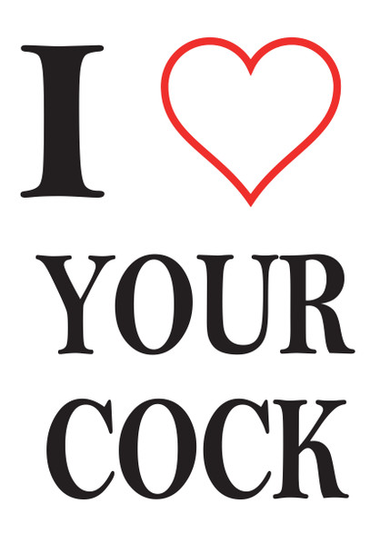 I Love Your Cockpdf Birthday Card