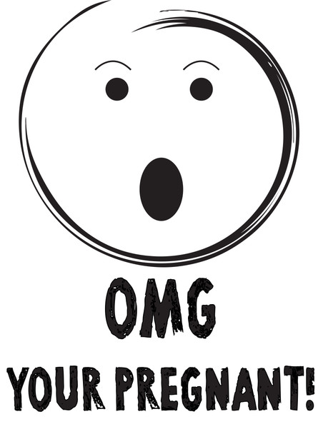 Omg Your Pregnant Birthday Card