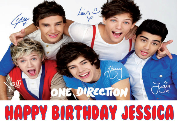 Personalised 1 Direction Music Card Birthday Card