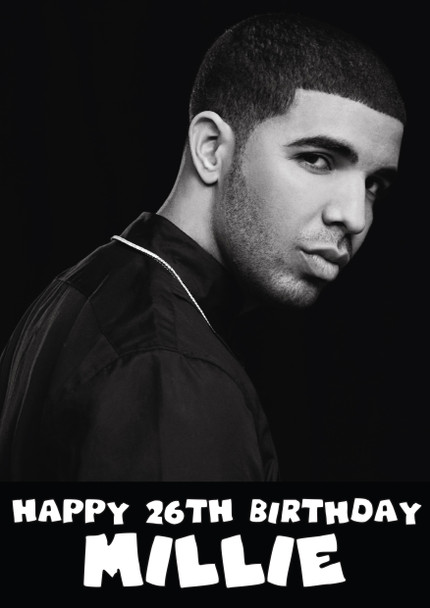 Personalised Drake Birthday Card