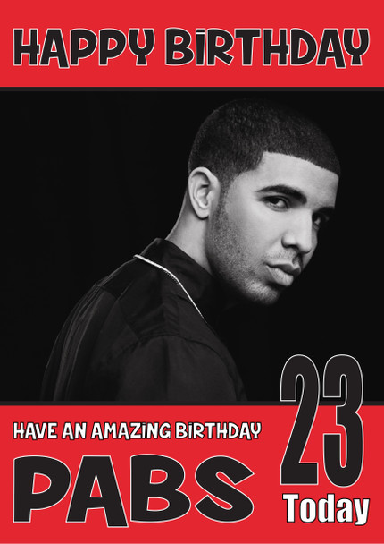 Personalised Drake Bm2 Birthday Card