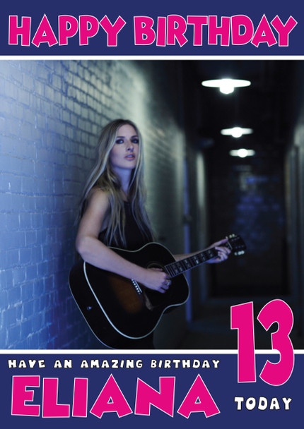 Personalised Holly Williams Celebrity Birthday Card