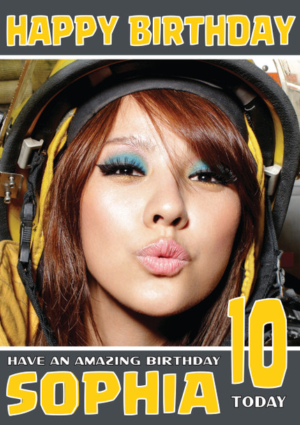 Personalised Lee Hyori 2 Celebrity Birthday Card