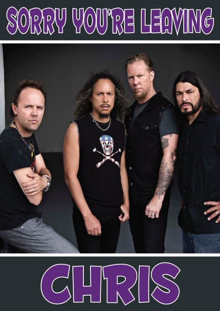 Personalised Metallica 2 Music Birthday Card