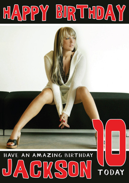 Personalised Natalie Horler Celebrity Birthday Card