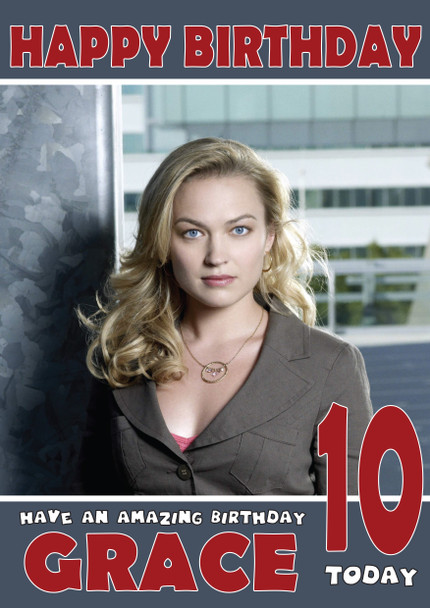 Personalised Sophia Myles Celebrity Birthday Card