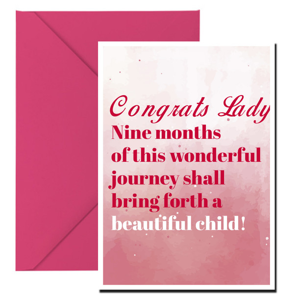 Congrats Lady! Nine months of this wonderful journey shall bring forth a beautiful child!