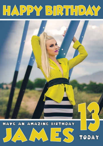 Personalised Iggy Azalea 2 Celebrity Birthday Card - Personalised Cards