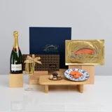 Champagne, Salmon & Chocolates Gift Boxes