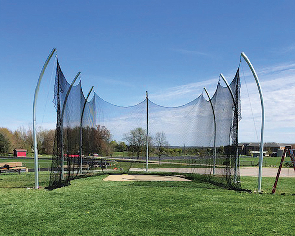 Discus Net Layout First Place Collegiate Discus Cage