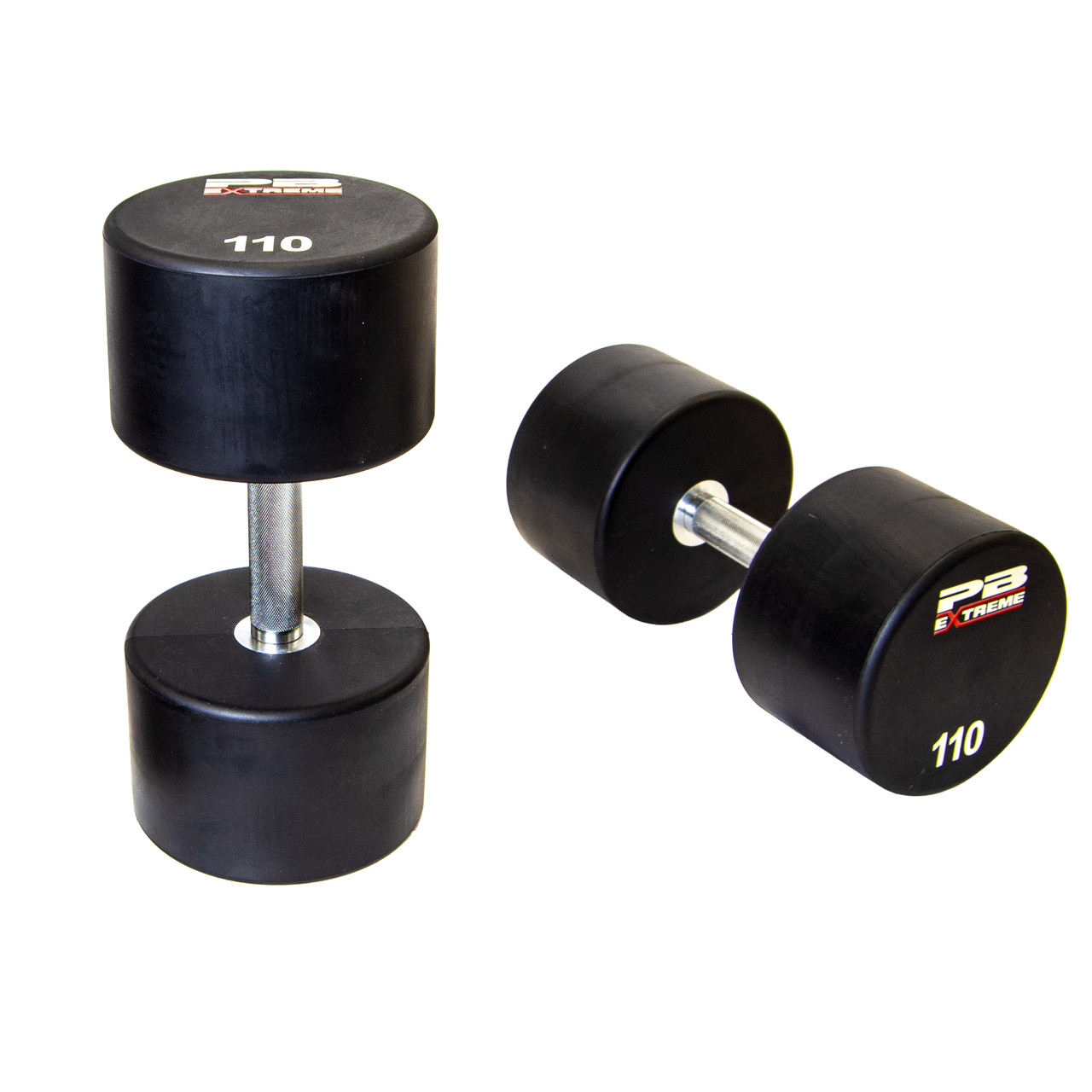 Rubber Hex Dumbbell 110 Lb Dumbbells For Sale PB Extreme Pro Style