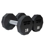 PB Elite 10-Sided Urethane Dumbbells