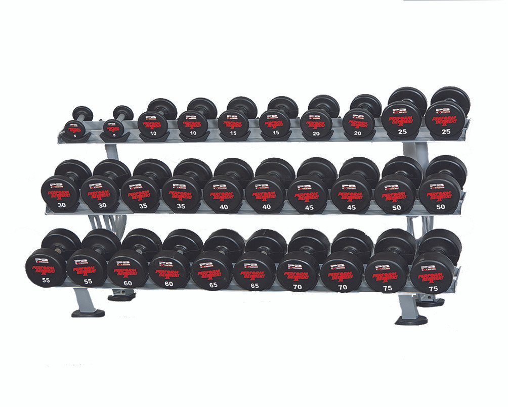 PB Extreme 3-Tier Dumbbell Rack with Saddles