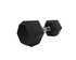 First Place Rubber Encased Hex Dumbbells