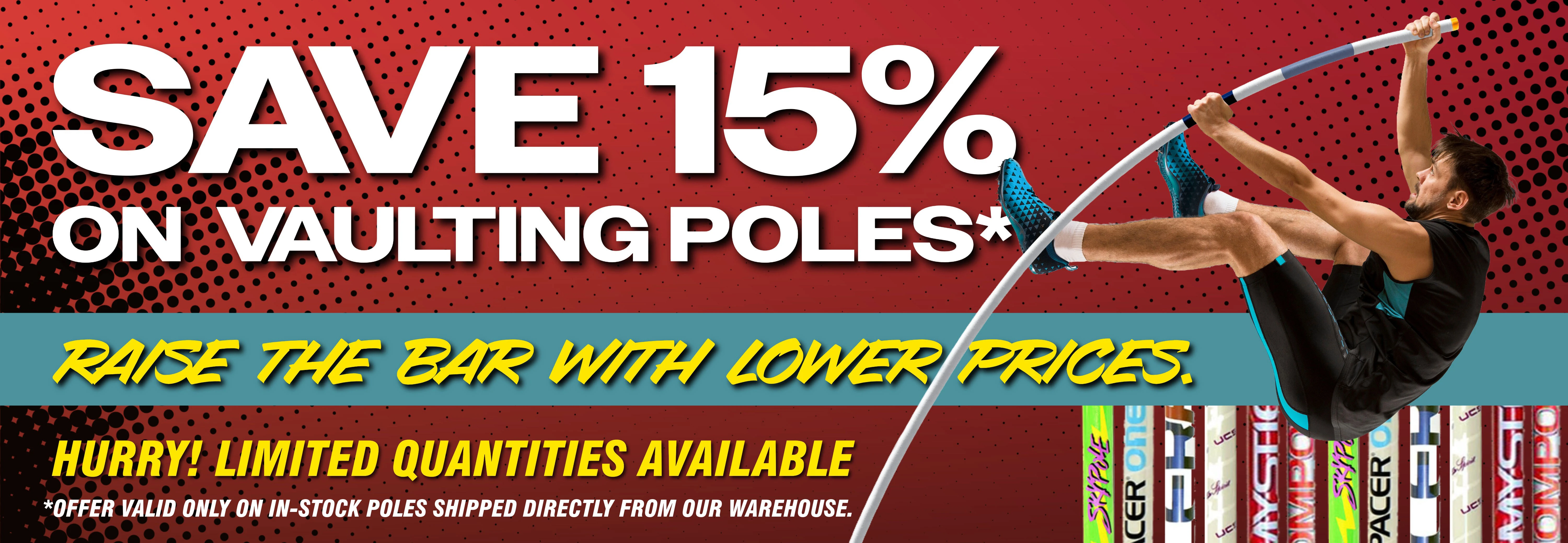 Vaulting pole sale