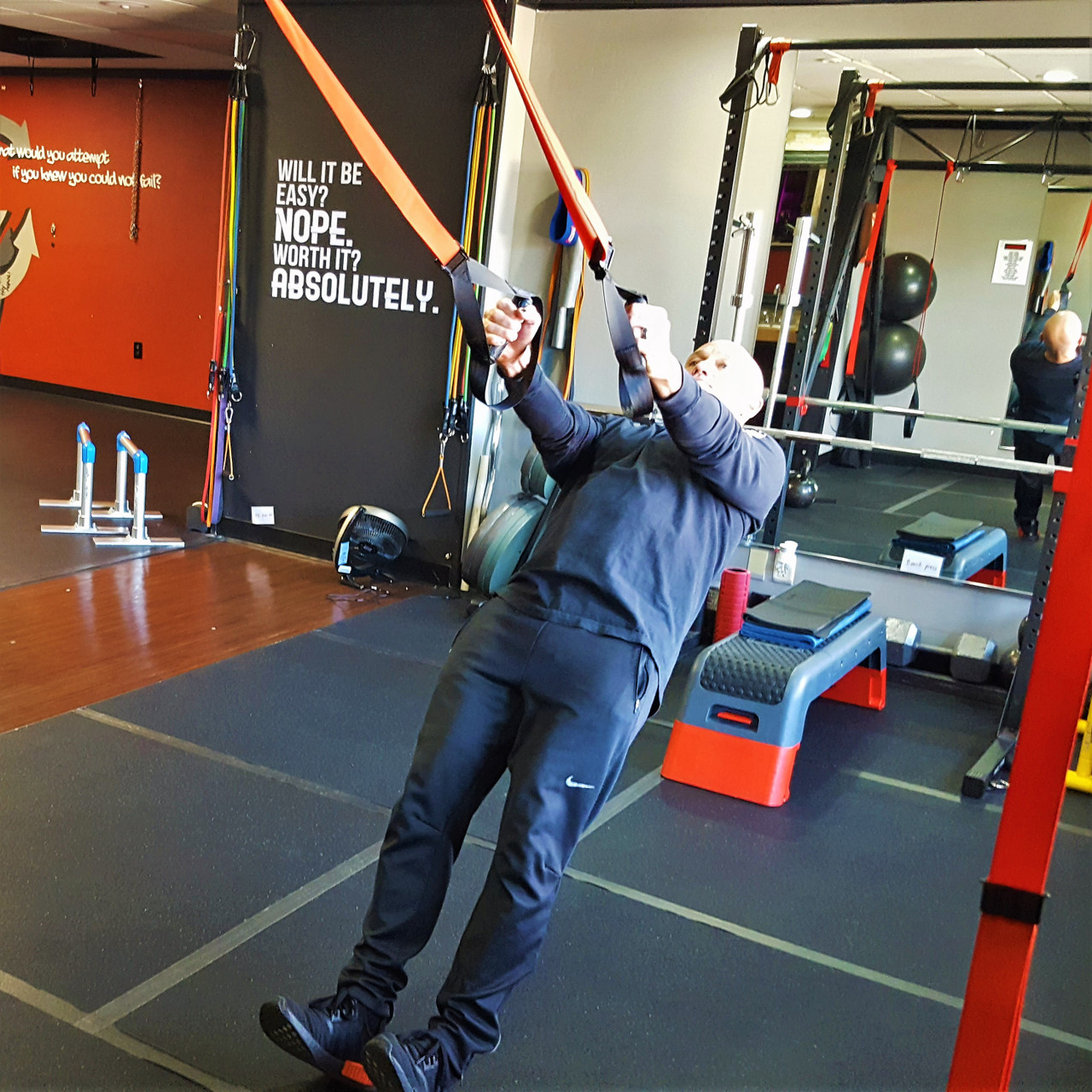 NOSSK GYM Suspension Bodyweight Fitness Strap Trainer