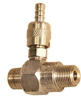 Downstream Injector - Maxi-Flow - Adjustable - 1-2 GPM Brass
